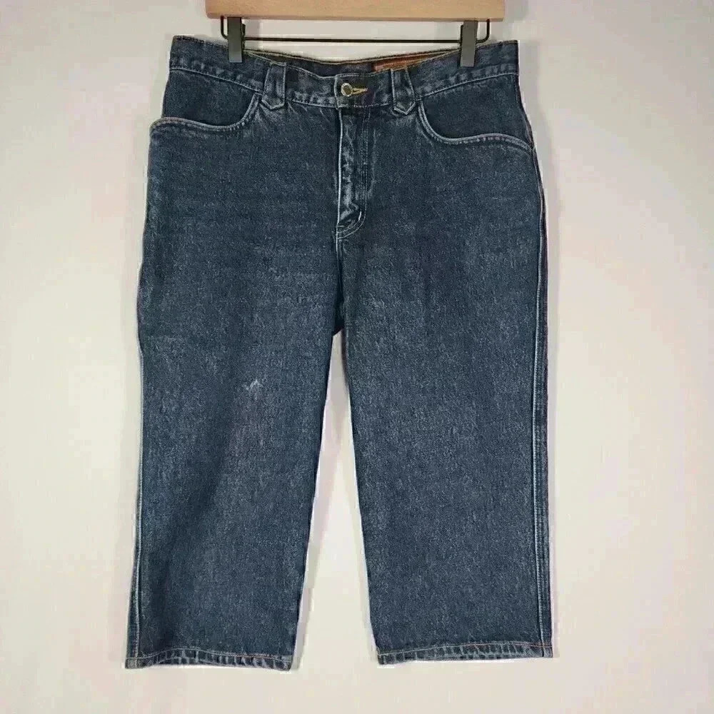 Vintage‎ LAWMAN Western Womens Junior Slim World Class Denim Riding Capris Sz 13